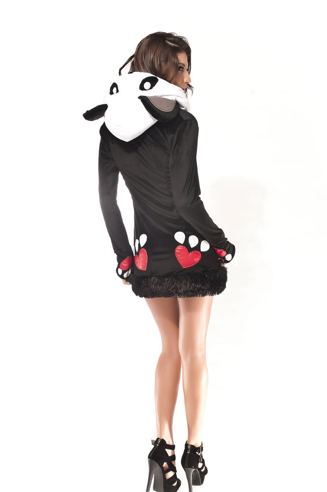 Halloween Costume Black and White Panda Costume - Click Image to Close